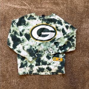 NFL Green Bay Packers Green Tie-Dye Crewneck